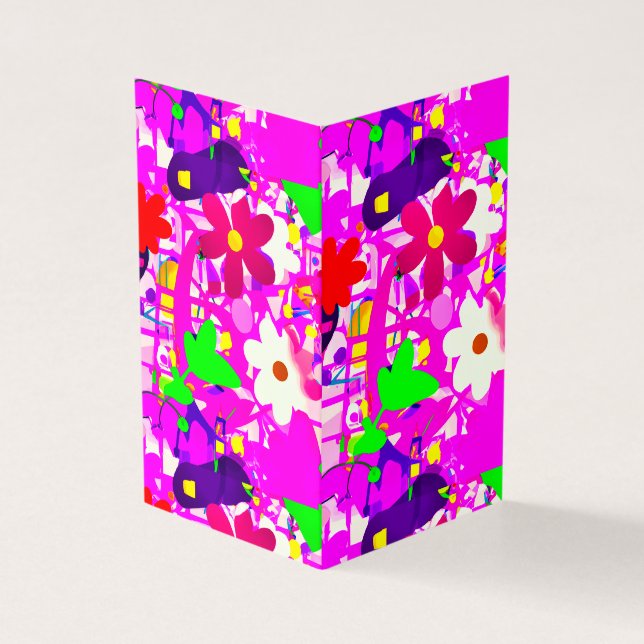 Pop Art helle Blume (Vorderseite)