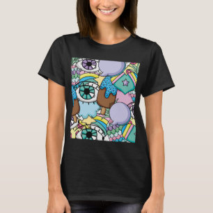 Pop-Art-Hintergrund Cartoon T-Shirt