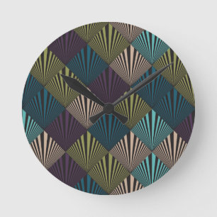 Pop-Art-Hintergrund Runde Wanduhr