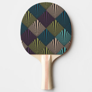 Pop-Art-Hintergrund Tischtennis Schläger