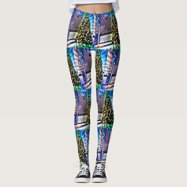 Pop Art Holidays Leggings (Vorderseite)
