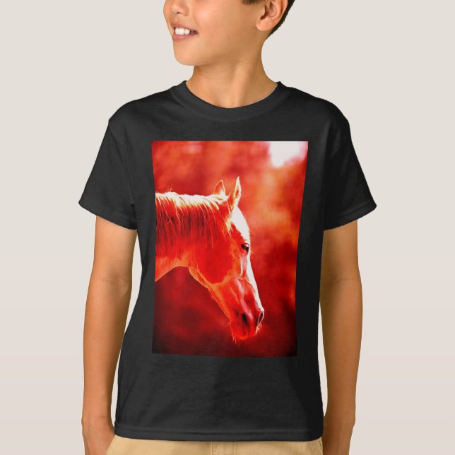 Pop Art Horse Head T-Shirt (Vorderseite)