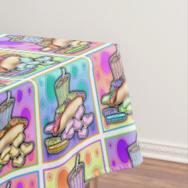 POP ART HOT HUNDEN TISCHDECKE