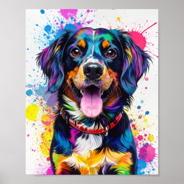 Pop Art Hund Poster (Vorne)