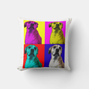 Pop Art Hund Throw Kissen