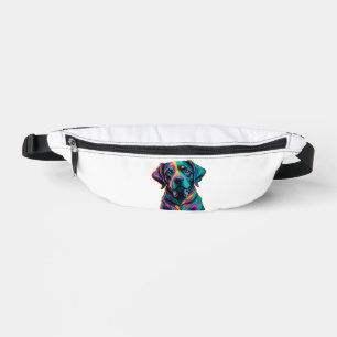 Pop-Art-Hund, um Ihrem Stil Spaß und Farbe zu verl Bauchtasche