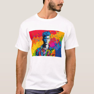 Pop Art Illustration, Stolz Tag und LGBT T-Shirt