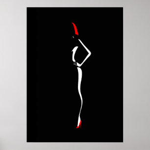 Pop-Art inspirierte Mode Frau 4 Poster