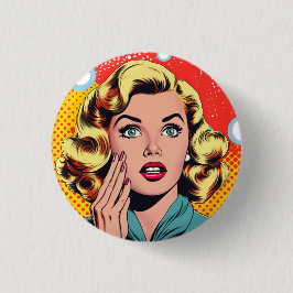 Pop-Art inspiriertes Abzeichen, Anstecknadel, lust Button