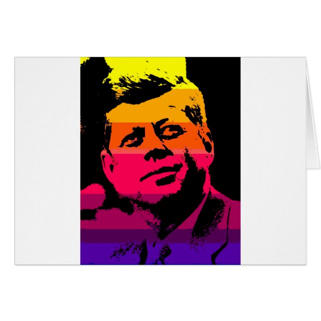 Pop Art Jack JFK John F. Kennedy (Vorderseite (Horizontal))