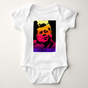 Pop Art Jack JFK John F. Kennedy Baby Strampler