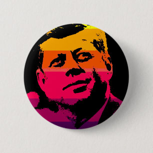 Pop Art Jack JFK John F. Kennedy Button