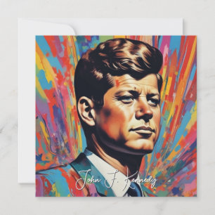 Pop Art Jack JFK John F. Kennedy Einladung