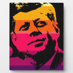 Pop Art Jack JFK John F. Kennedy Fotoplatte