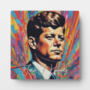 Pop Art Jack JFK John F. Kennedy Fotoplatte