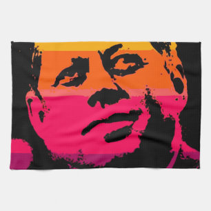 Pop Art Jack JFK John F. Kennedy Geschirrtuch