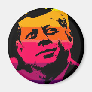 Pop Art Jack JFK John F. Kennedy Magnet