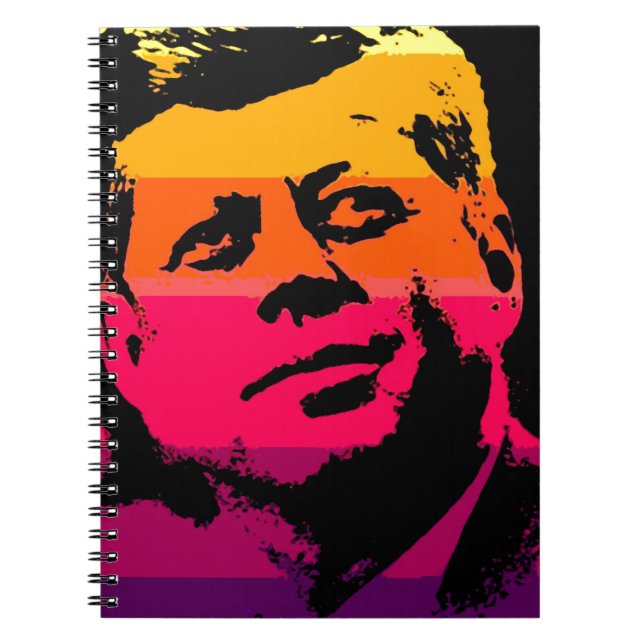 Pop Art Jack JFK John F. Kennedy Notizblock (Vorderseite)