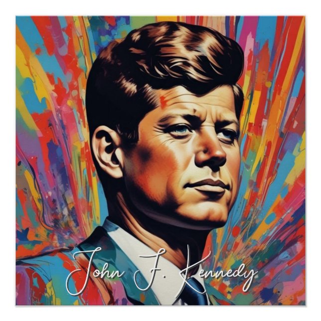 Pop Art Jack JFK John F. Kennedy Poster (Vorderseite)