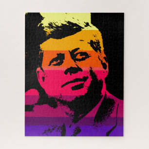 Pop Art Jack JFK John F. Kennedy Puzzle