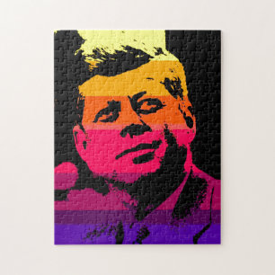 Pop Art Jack JFK John F. Kennedy Puzzle