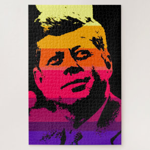 Pop Art Jack JFK John F. Kennedy Puzzle