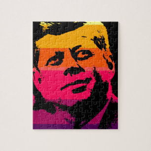Pop Art Jack JFK John F. Kennedy Puzzle