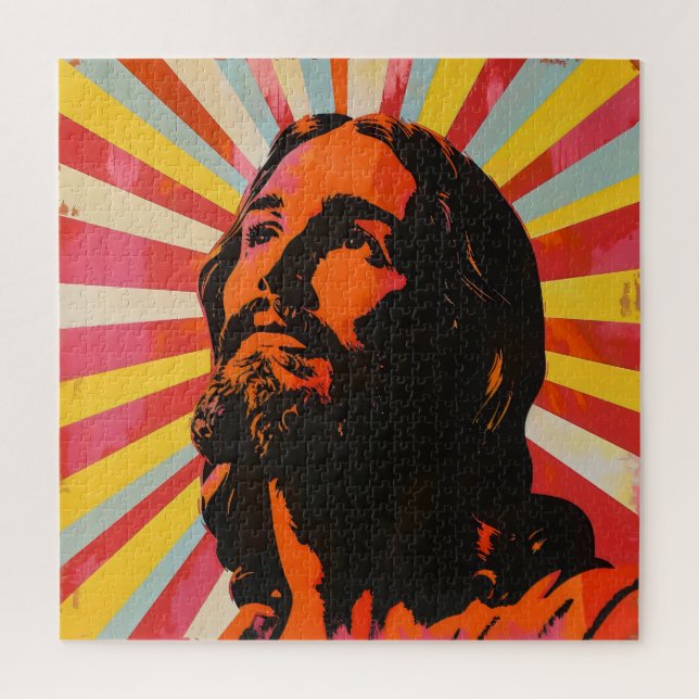 Pop Art Jesus Christus Puzzle (Vertikal)