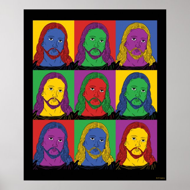 Pop Art Jesus Poster (Vorne)