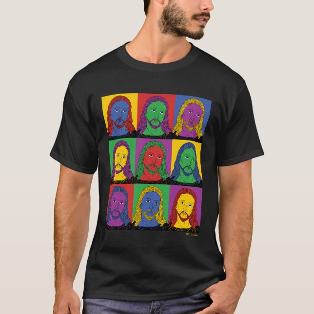 Pop Art Jesus T-Shirt (Vorderseite)