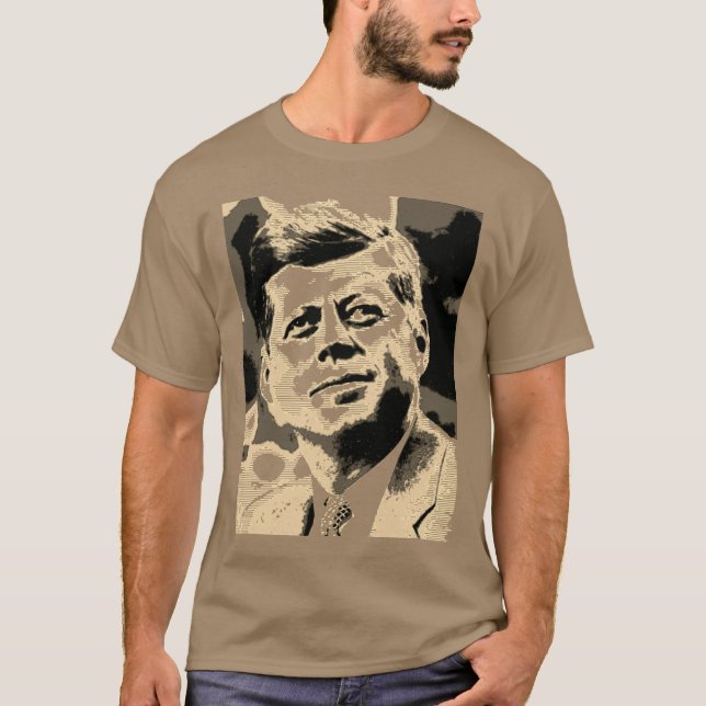 Pop Art JFK John F. Kennedy, Präsident der Vereini T-Shirt (Vorderseite)