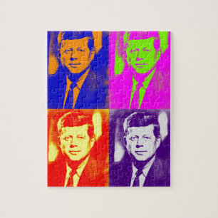 Pop Art JFK John F. Kennedy Puzzle