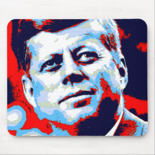 Pop Art JFK John F. Kennedy Red Blue Mousepad