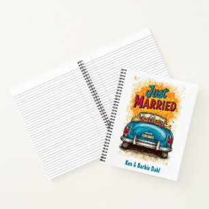 Pop Art "Just Married" SpiralNotebook Notizbuch