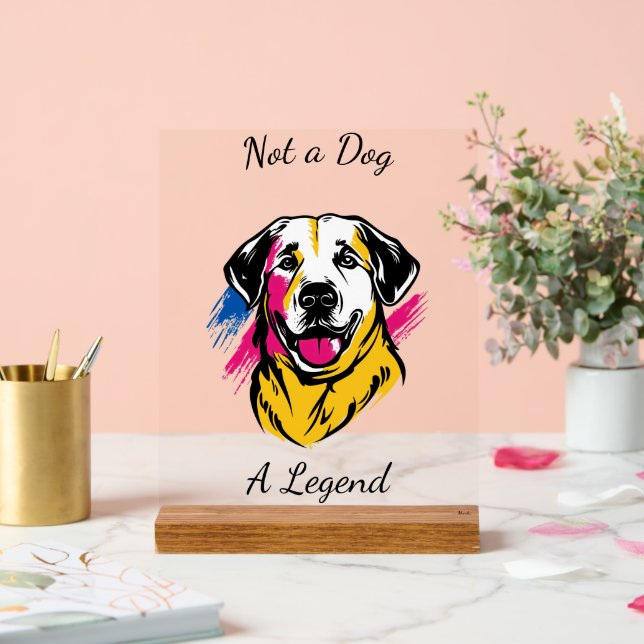 Pop Art Kangal Design Acrylschild (Hochzeit)