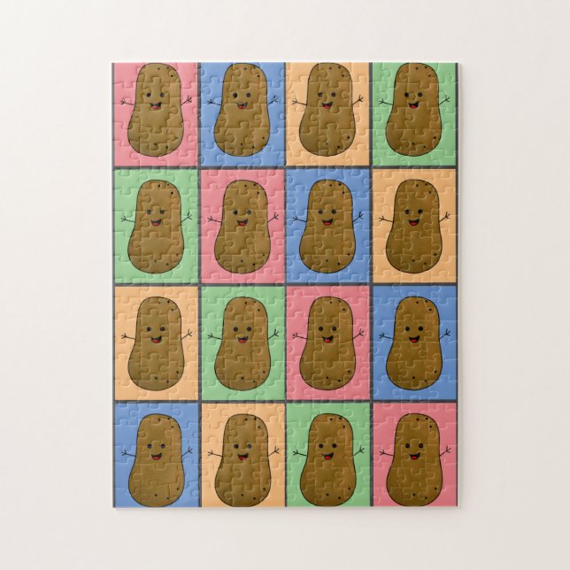 Pop-Art-Kartoffel Puzzle (Vertikal)