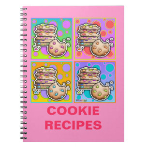 Pop-Art-Keks-Rezept-Notizbuch Notizblock