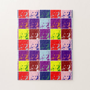 Pop Art Kinderpuppensortrait Puzzle