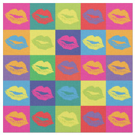Pop Art Kiss Stoff