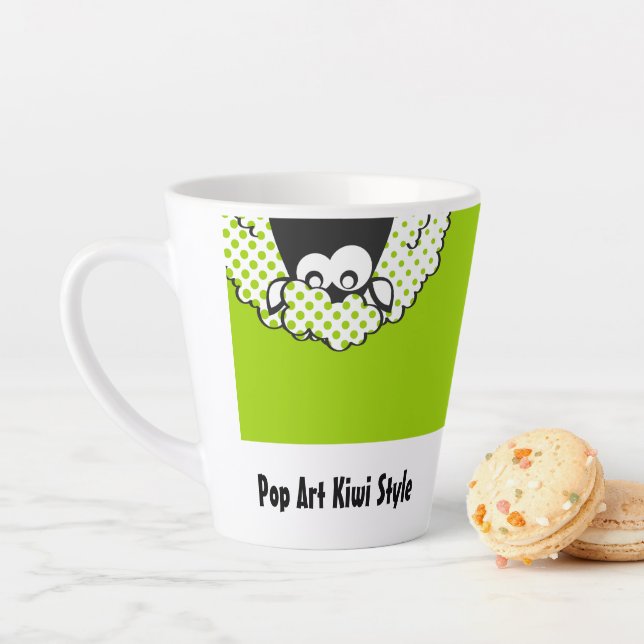 Pop Art Kiwi Stil Milchtasse (Beispiel)