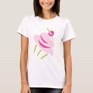 Pop-Art-kleiner Kuchen zwei T-Shirt