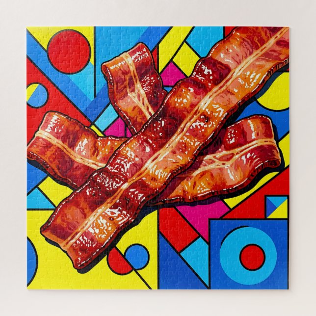 Pop Art Knuspriger Speck Puzzle (Vertikal)