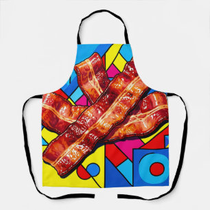 Pop Art Knuspriger Speck Schürze