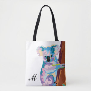 Pop Art Koala Mit Monogramm