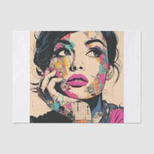 PoP Art Königin1.5 Seidenpapier