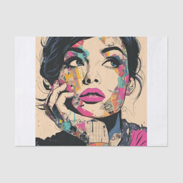 PoP Art Königin1.5 Seidenpapier (Vorderseite)