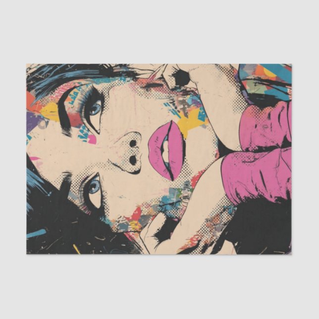 PoP Art Königin2.5 Seidenpapier (Vorderseite)