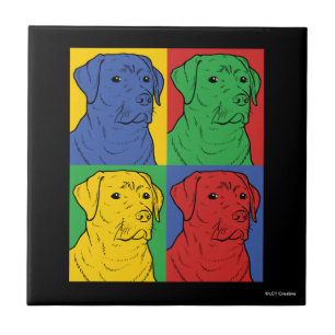 Pop Art Labrador Retriever Fliese