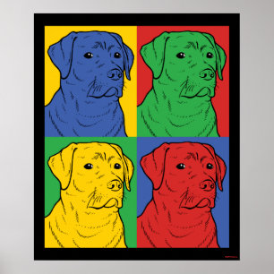 Pop Art Labrador Retriever Poster