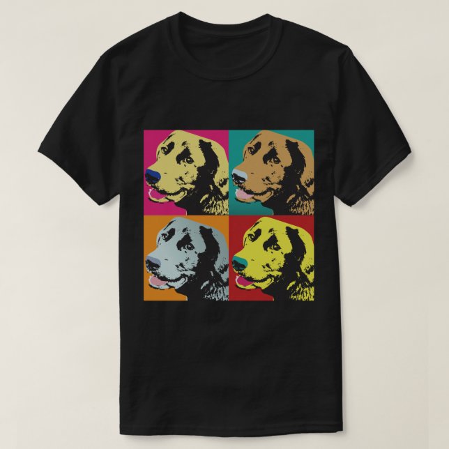 Pop Art Labrador Retriever T-Shirt (Design vorne)